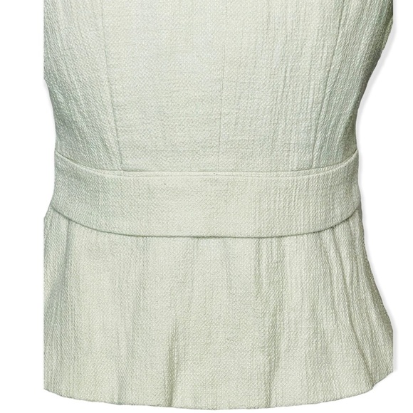 J. Crew Beige Tweed Capped Sleeves Popover Top. Size 2 - Picture 8 of 12